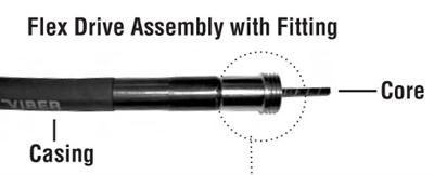 1' Flex Drive Assembly w/ Drive Fitting (7/8